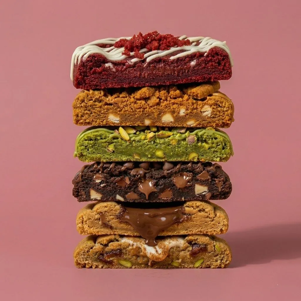 Delicious stack of cookies